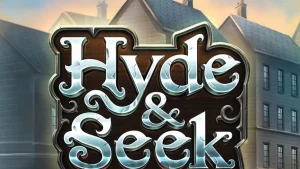 Tampilan visual slot Hyde & Seek dengan tema Halloween yang mencekam